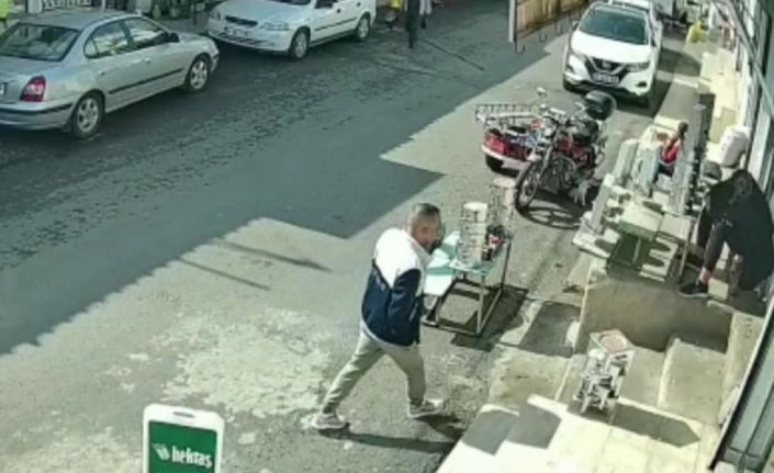 Yankesici kamera görüntülerinden kendini ele verdi