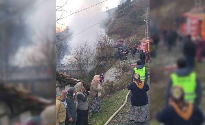 Yaşlı çiftin evinde yangın çıktı: 2 yaralı