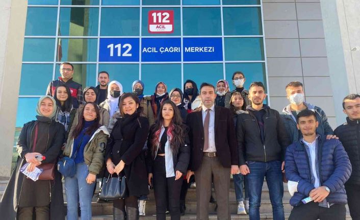 112 Çağrı Merkezinden NEVÜ Gülşehir SMYO Öğrencilerine Teknik Eğitim