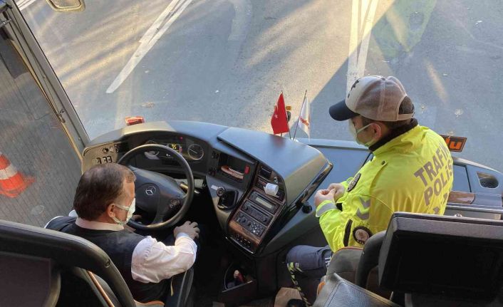 15 Temmuz Demokrasi Otogarı’nda kış lastiği denetimi