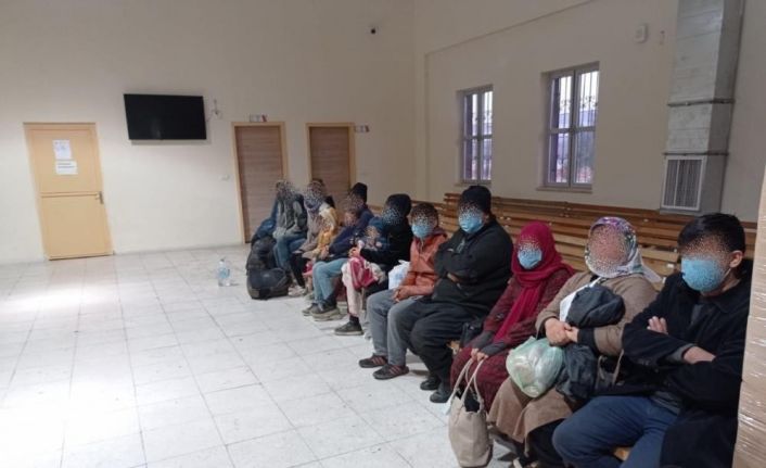 54 düzensiz göçmen yakalandı