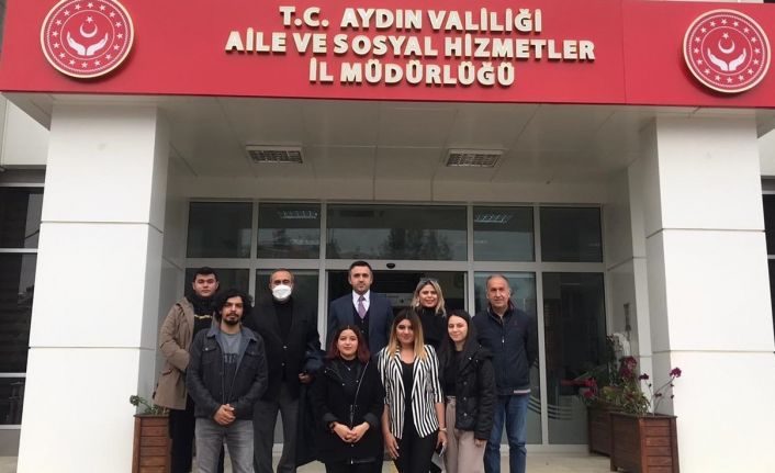 ADÜ Davutlar MYO heyeti, Aydın Aile ve Sosyal Hizmetler Müdürü Turan ile görüştü
