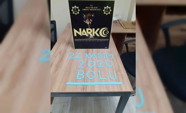 Bolu’da,  401 adet uyuşturucu hapla yakalanan şahsa 8 yıl 9 ay hapis