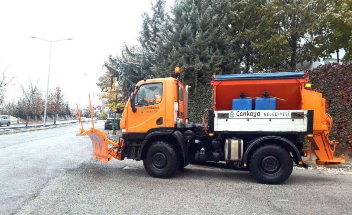 Çankaya karla mücadeleye hazır