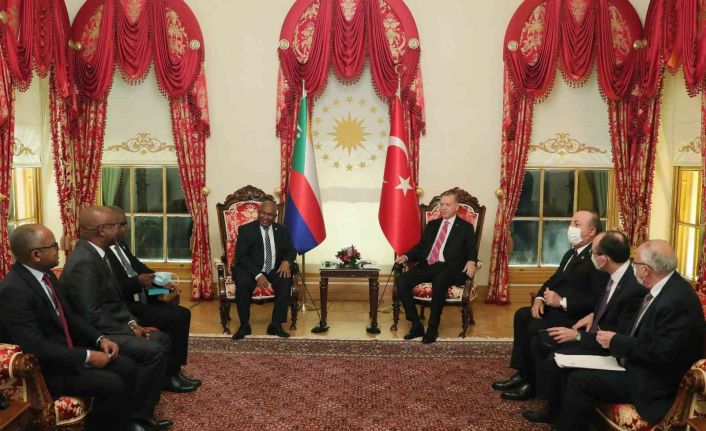 Cumhurbaşkanı Erdoğan, Komorlar Birliği Cumhurbaşkanı Assoumani Azali ile görüştü