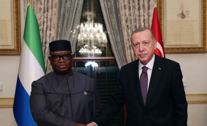Cumhurbaşkanı Erdoğan, Sierra Leone Cumhurbaşkanı Julius Maada Bio ile görüştü