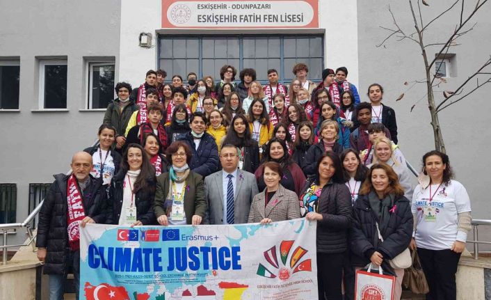 Eskişehir Fatih Fen Lisesi öğrencilerinin ‘Erasmus+ Okul ortaklığı’ projesi yoğun ilgi gördü