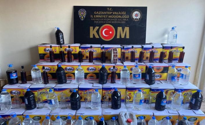 Gaziantep’te kaçak alkol üreticilerine operasyon: 1 gözaltı