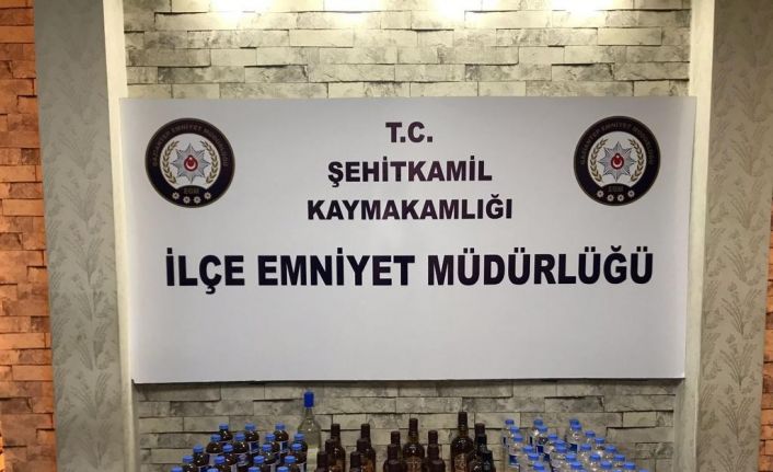 Gaziantep’te kaçak içki operasyonu: 2 şüpheli tutuklandı