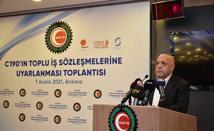 HAK-İŞ Genel Başkanı Arslan: “Kamu, 2002’den bu yana kadına ve aileye yönelik şiddet ve benzeri konularda güzel şeyler yaptı”