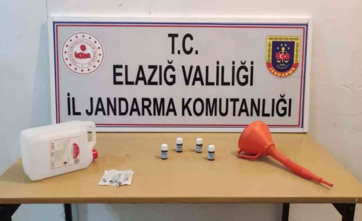 Jandarmadan kaçak içki atölyesi kurulan eve operasyon