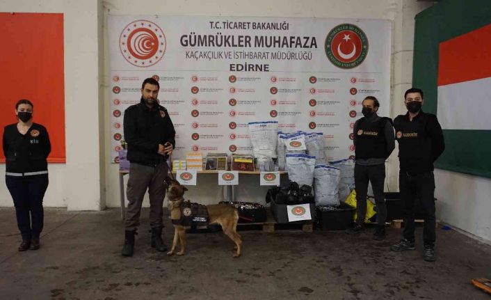 Kapıkule’de yaklaşık 22 milyon değerinde uyuşturucu ve ticari eşya ele geçirildi