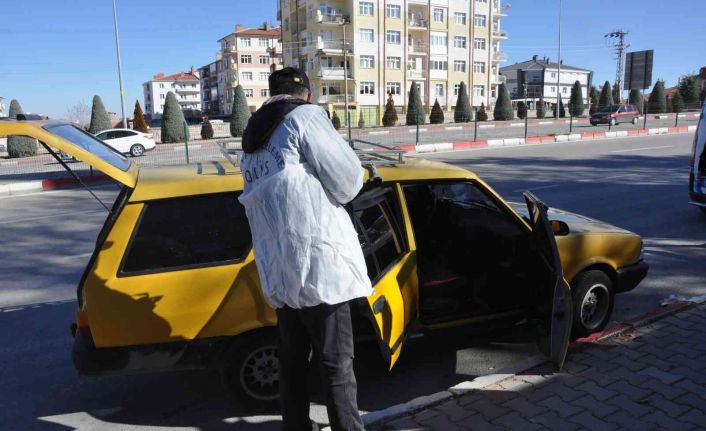 Karaman’da çalınan otomobili polis 5 saat sonra terk edilmiş halde buldu