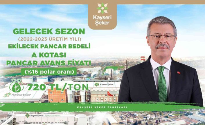 Kayseri Şeker 16 polar pancar bedeli avans fiyatına yüzde 71.42 zam yaptı