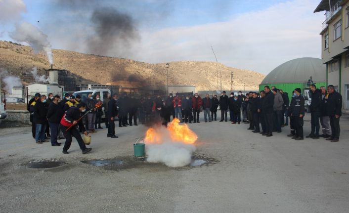 Malatya’da yangın ve kurtarma eğitimi