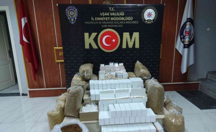 Piyasa değeri 1 milyon TL’den fazla kaçak tütün ve makaron ele geçirildi