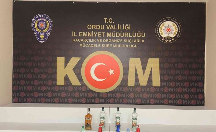 Sahte alkolden 4 kişinin hayatını kaybettiği Ordu’da sahte alkol operasyonu