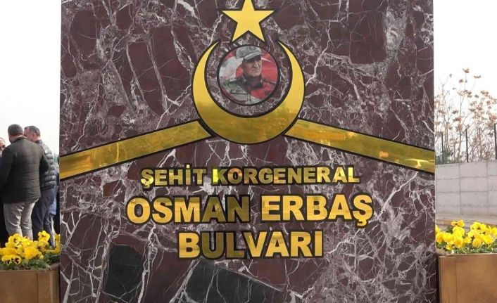 Şehit Korgeneral Osman Erbaş’ın adının verildiği bulvar açılışına katılan eşinin sözleri duygulandırdı
