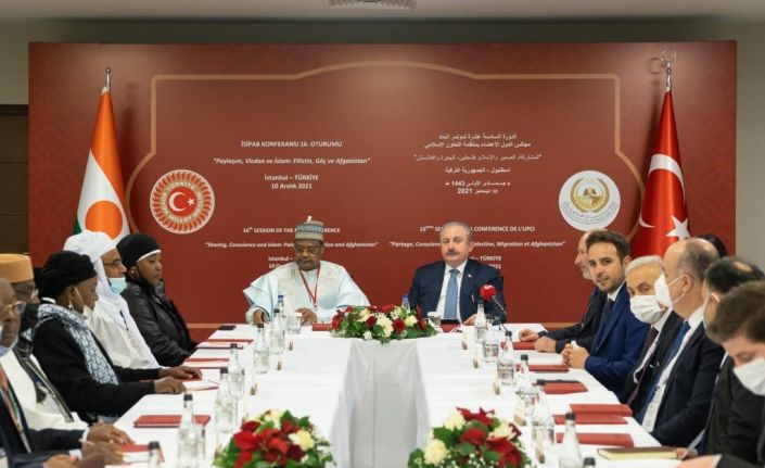 TBMM Başkanı Mustafa Şentop Nijer Ulusal Meclis Başkanı Seini Ouamaru ve parlamento heyeti üyeleriyle görüştü