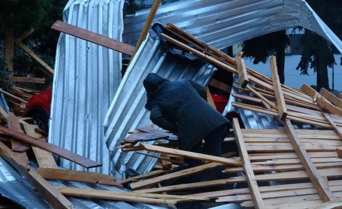 Trabzon’da fırtınanın bilançosu gün ağarınca ortaya çıktı