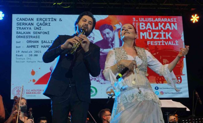Uluslararası 3. Balkan Müzik Festivali renkli görüntülere sahne oldu