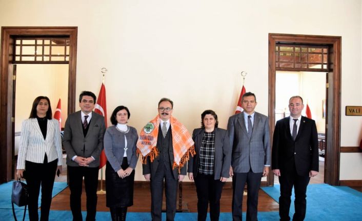 Vali Kızılkaya çeşitli kurum, kuruluş ve STK temsilcilerini makamında kabul etti
