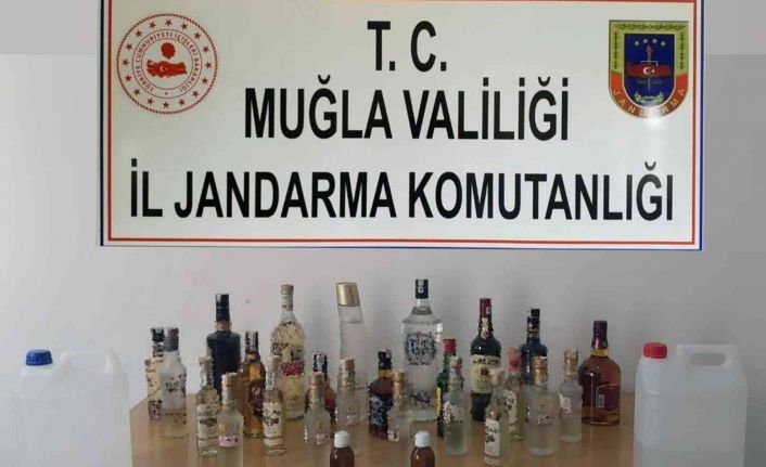 Yatağan ve Menteşe’de 147 litre kaçak alkol yakalandı