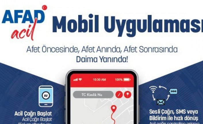‘AFAD Acil’ adlı mobil uygulama kullanıma sunuldu