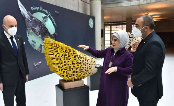 ’Atıktan Sanata’ projesinde Prof. Rahmi Atalay’ın eserleri büyük ilgi gördü