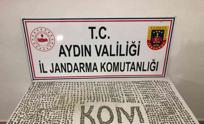 Aydın’da tarihi eser operasyonu: Bin 642 adet bronz sikke ele geçirildi