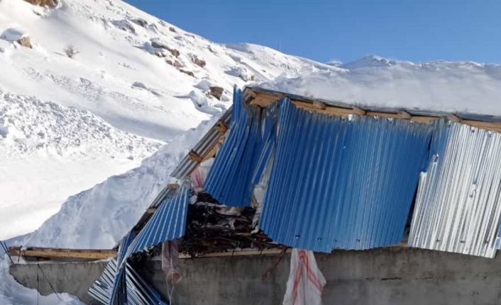 Bahçesaray’da bir evin üzerine çığ düştü, 5’i çocuk 7 kişi yara almadan kurtuldu