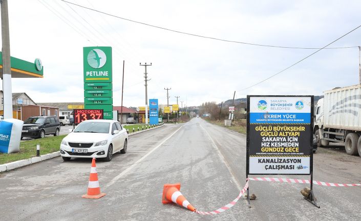 Başkan Yüce, atıksu hattının çalışmalarını yerinde inceledi