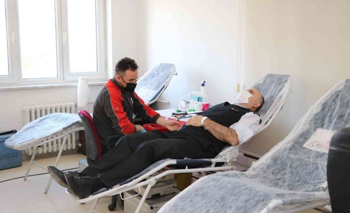 Bilecik İl Jandarma Komutanlığı personeli kan bağışında bulundu