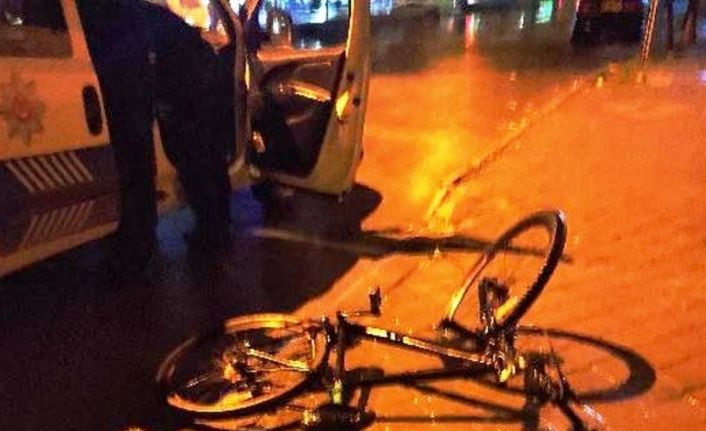Bisikletle polisten kaçış uzun sürmedi