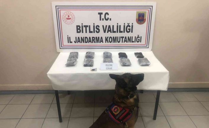 Bitlis’te 14 kilo 390 gram reçine esrar ele geçirildi