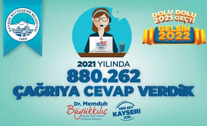 Büyükşehir ’Alo 153 Çağrı Merkezi’ 880 bin çağrı cevapladı