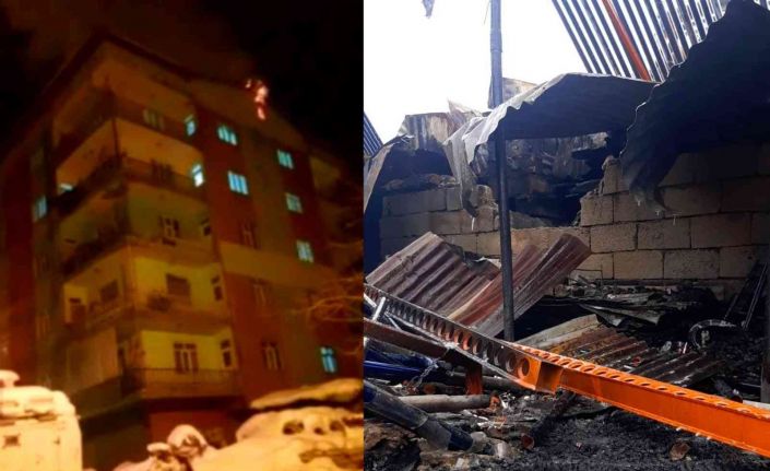 Çatı katıda çıkan yangın korkuttu