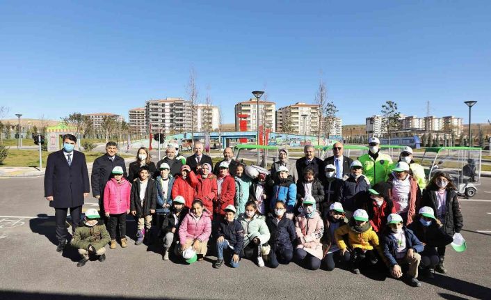 Çocuk Hakları Alt Komisyonu üyeleri trafik parkında inceleme yaptı