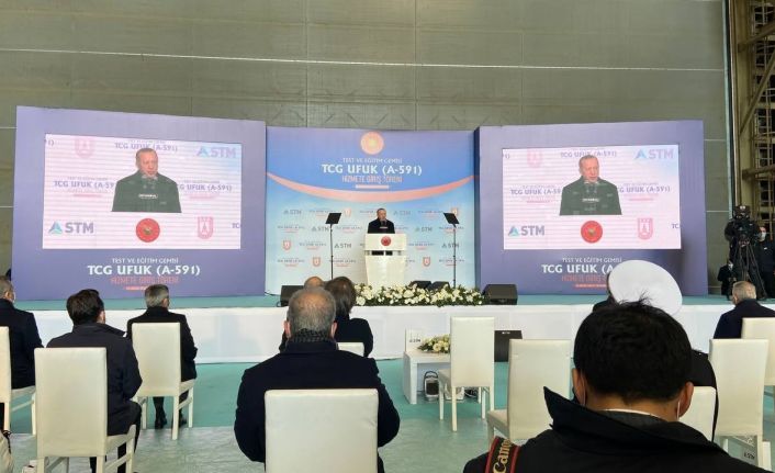 Cumhurbaşkanı Erdoğan: “Fırkateynlerimizin ana silah grubu olan dikey atım sistemini bugüne kadar dışarıdan alıyorduk. Artık milli ve yerlisine sahibiz”