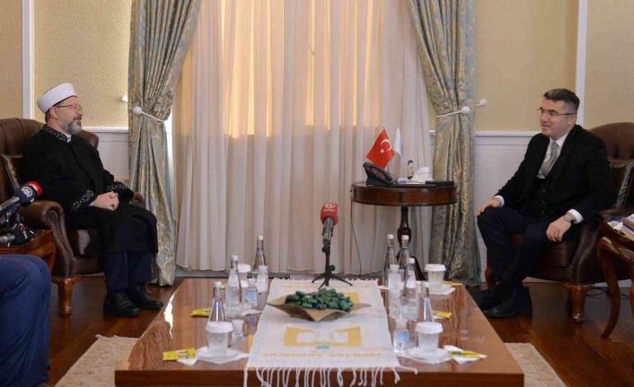 Diyanet İşleri Başkanı Prof. Dr. Ali Erbaş Vali Memiş ve Başkan Sekmen’i ziyaret etti