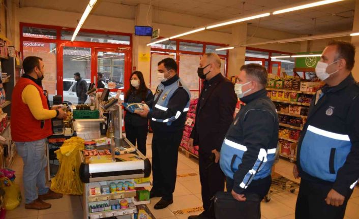 Kırıkhan’da marketler denetlendi