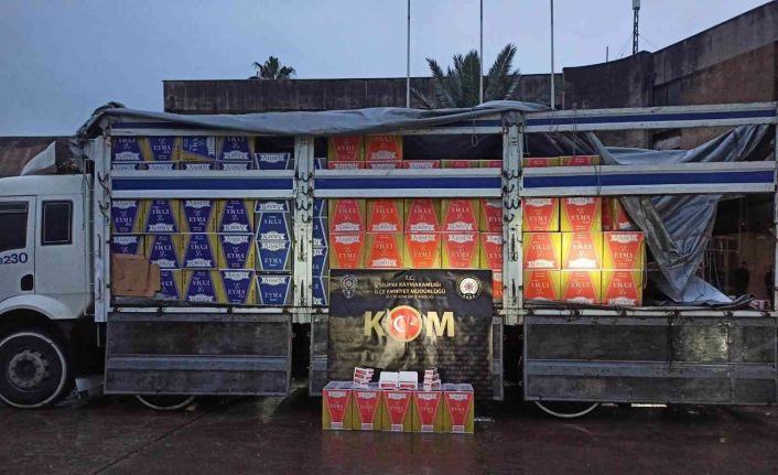 Mersin’de 4 milyon 610 bin adet gümrük kaçağı makaron ele geçirildi