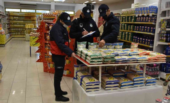 Nazilli Belediyesi Zabıta ekiplerinden fahiş fiyat ve etiket denetimi