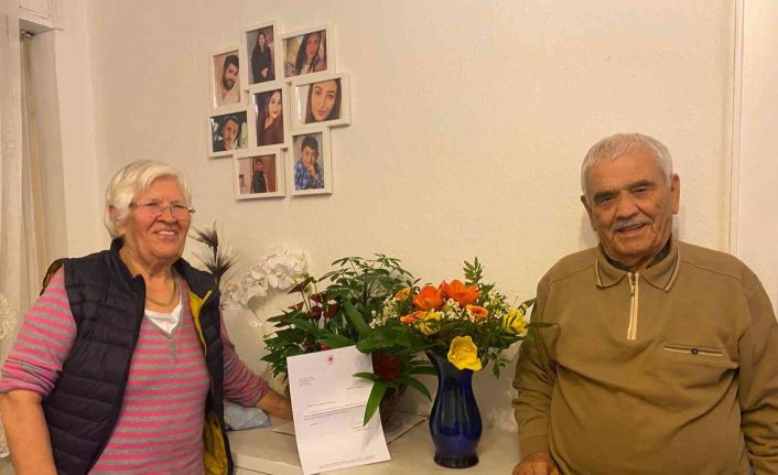 Nürnberg Başkonsolosu Deniz’den Arslan çiftine 65’inci evlilik yıl dönümü tebriği