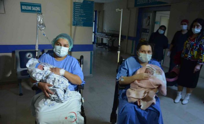 Ordu’da yeni yılın ilk bebekleri Masal Duru ve Yaşar Aras oldu