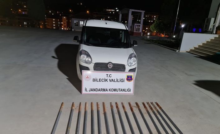 Orman İşletme Müdürlüğüne ait demir kazıkları çalan şahıs suçüstü yakalandı