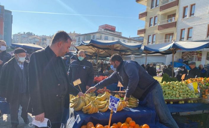 Pursaklar’da çarşı pazarda etiket-fiyat denetimi