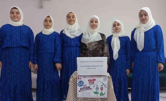 Simav Hazreti Aişe Yatılı Hafızlık Kız Kur’an Kusru öğrencilerinden örnek kampanya