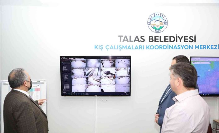 Talas’ta kış çalışmaları bu merkezden koordine ediliyor