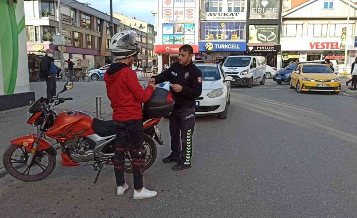 Yeni yılın ilk motor denetiminde 17 sürücüye 2 bin TL ceza